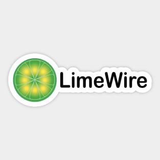 Limewire t-shirt - retro, Kazaa, Napster, startups, '90s Sticker